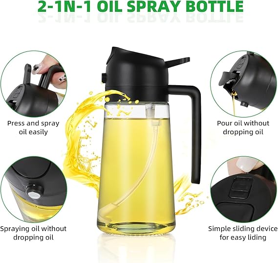 🍳 KitchenPro™- Healthy Cooking Oil Spray Bottle | Flat 45 % 🔥