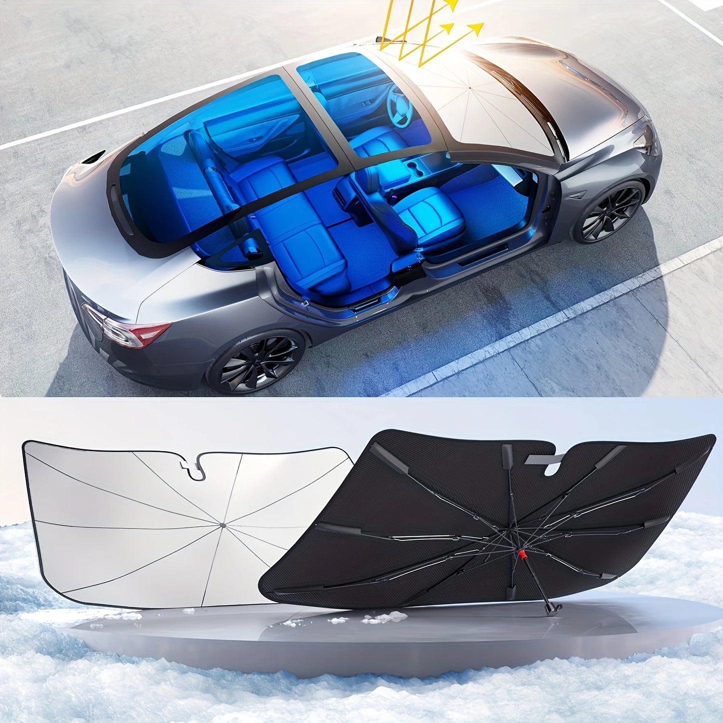 🌞🧊 HeatGuard™ - UV Block Car Sunshade | FLAT 45%🔥