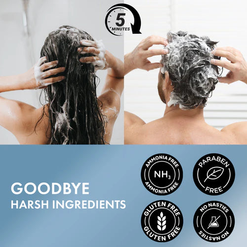 💚 Quick Hairshine Black™ -Premium Hair Color Shampoo | FLAT 45% OFF 🔥