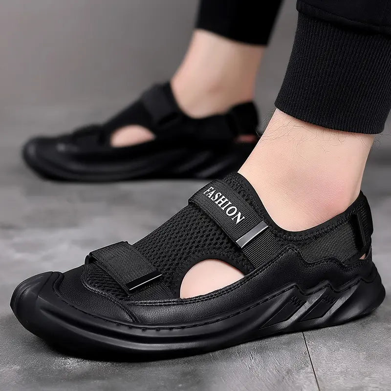 👟  Orthopaedic Gladiator Black Shoe | FLAT 45% 🔥