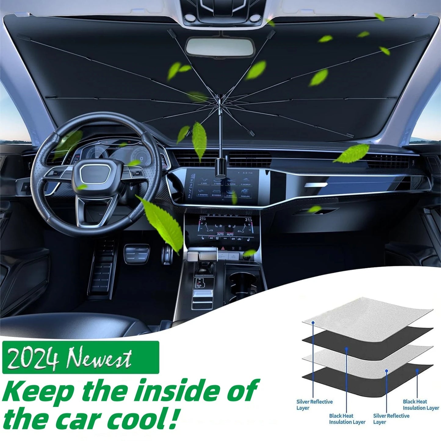 🌞🧊 HeatGuard™ - UV Block Car Sunshade | FLAT 45%🔥