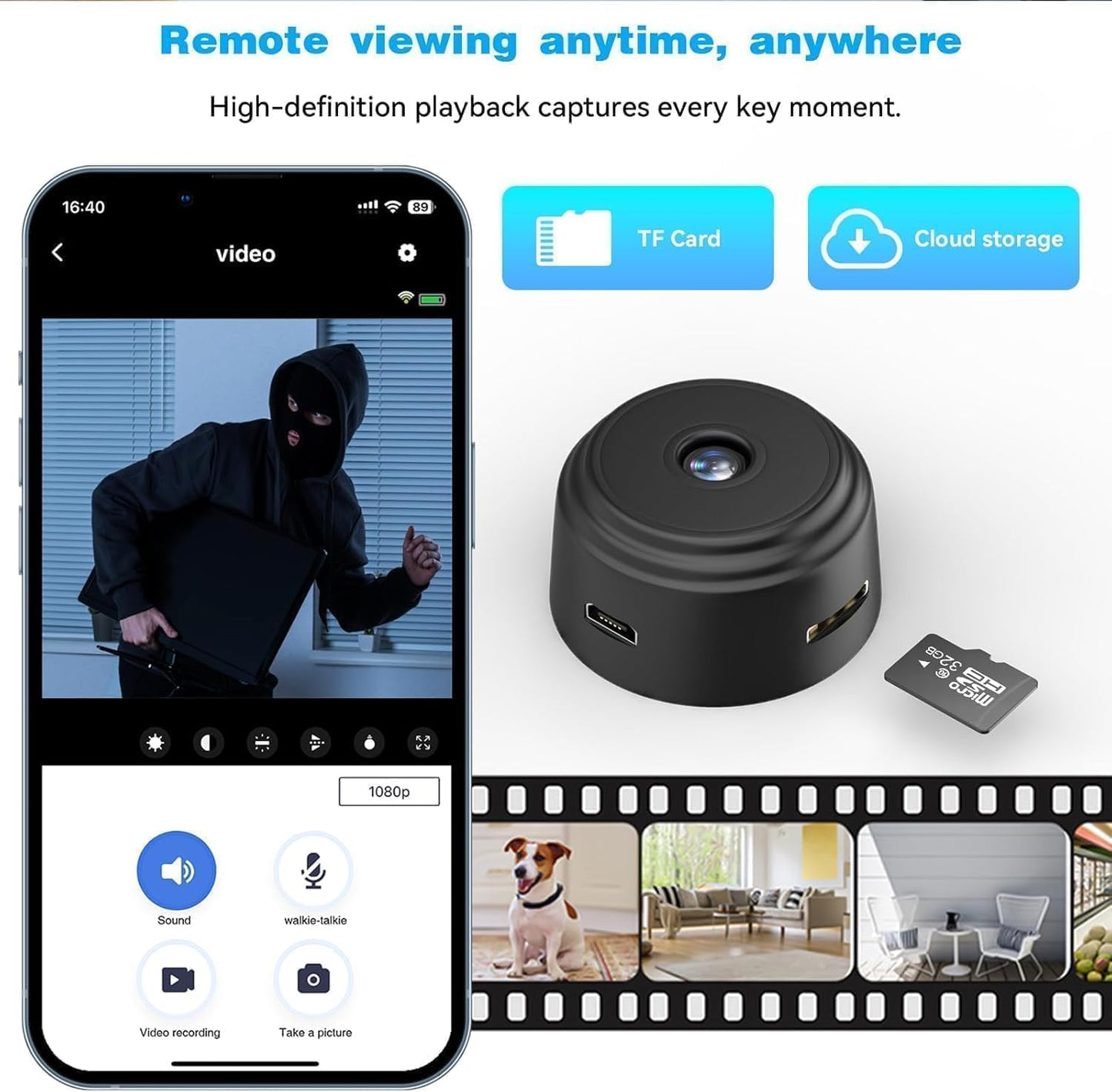 🎥 SecureEye™ - Smart HD Mini Camera 🕵️| Watch Anywhere 👀