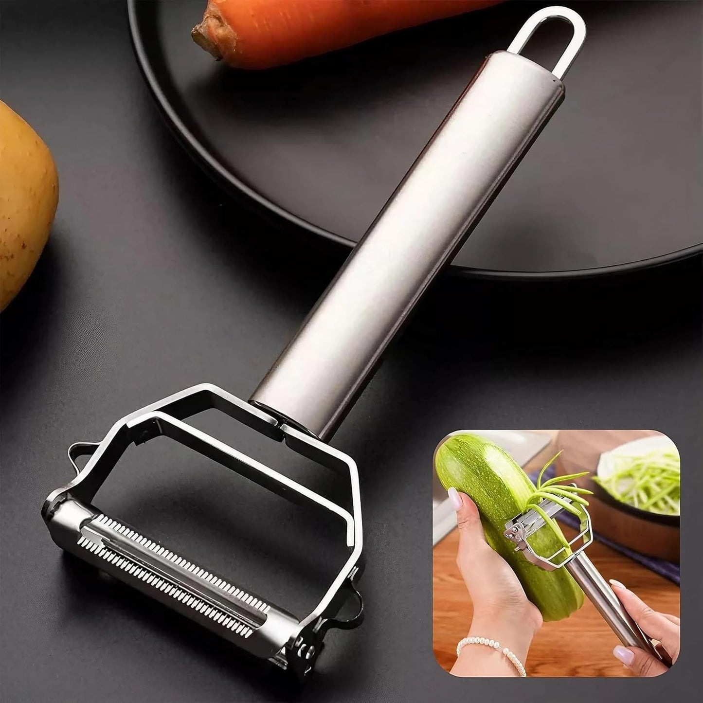 🥕 SliceMaster™-2-in-1 Fruit & Vegetable Peeler | FLAT 45% OFF 🔥