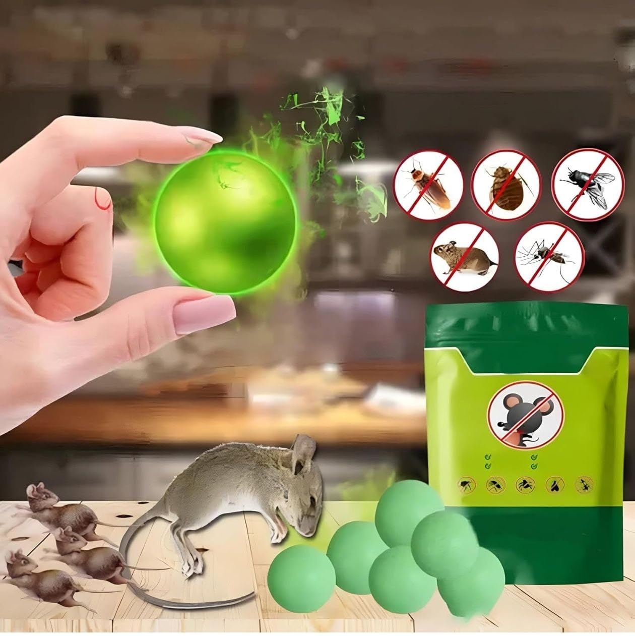 🏠 HomeSafe™ - Herbal  Ret Repellent Balls 🐭 | Flat 45 %