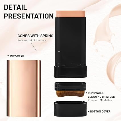 🪞 Glass Skin™ - Luxury Glow Foundation Stick 💖 | FLAT 45% OFF 🔥