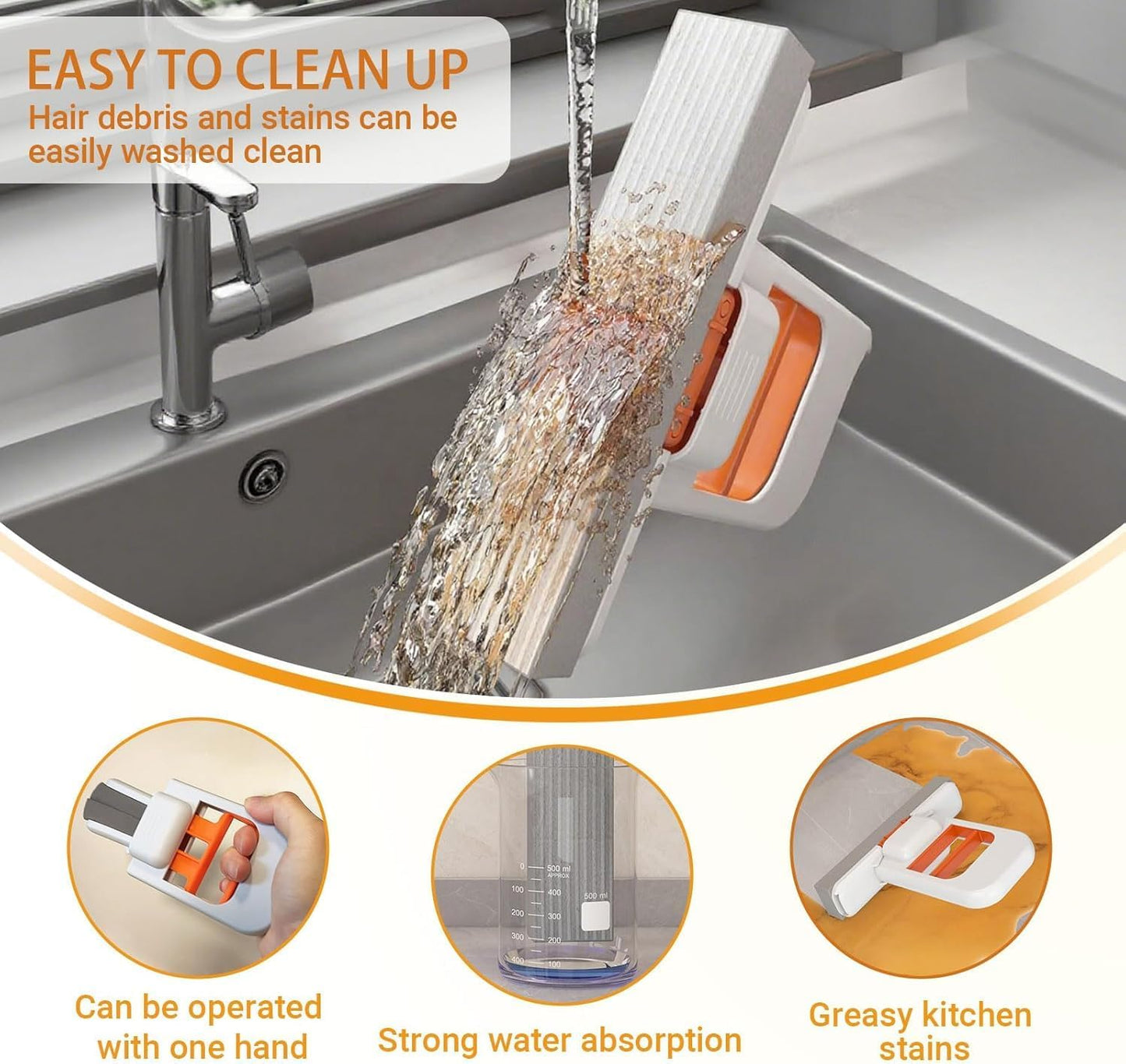 🏠 HomeShine™-Mini Foldable Instant Cleaning Mop | FLAT 45% OFF 🔥
