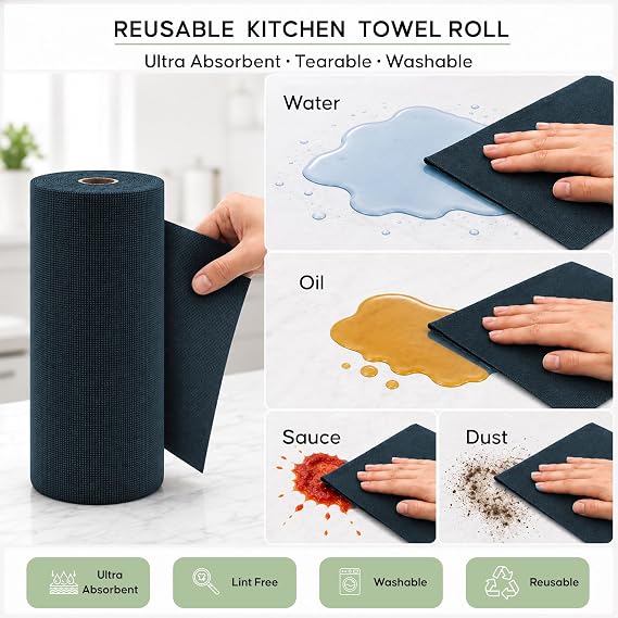 🧼 CleanMaster™ Multi-Purpose Microfiber Cloth Roll | FLAT 45% OFF 🔥