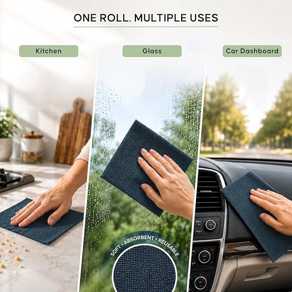 🧼 CleanMaster™ Multi-Purpose Microfiber Cloth Roll | FLAT 45% OFF 🔥