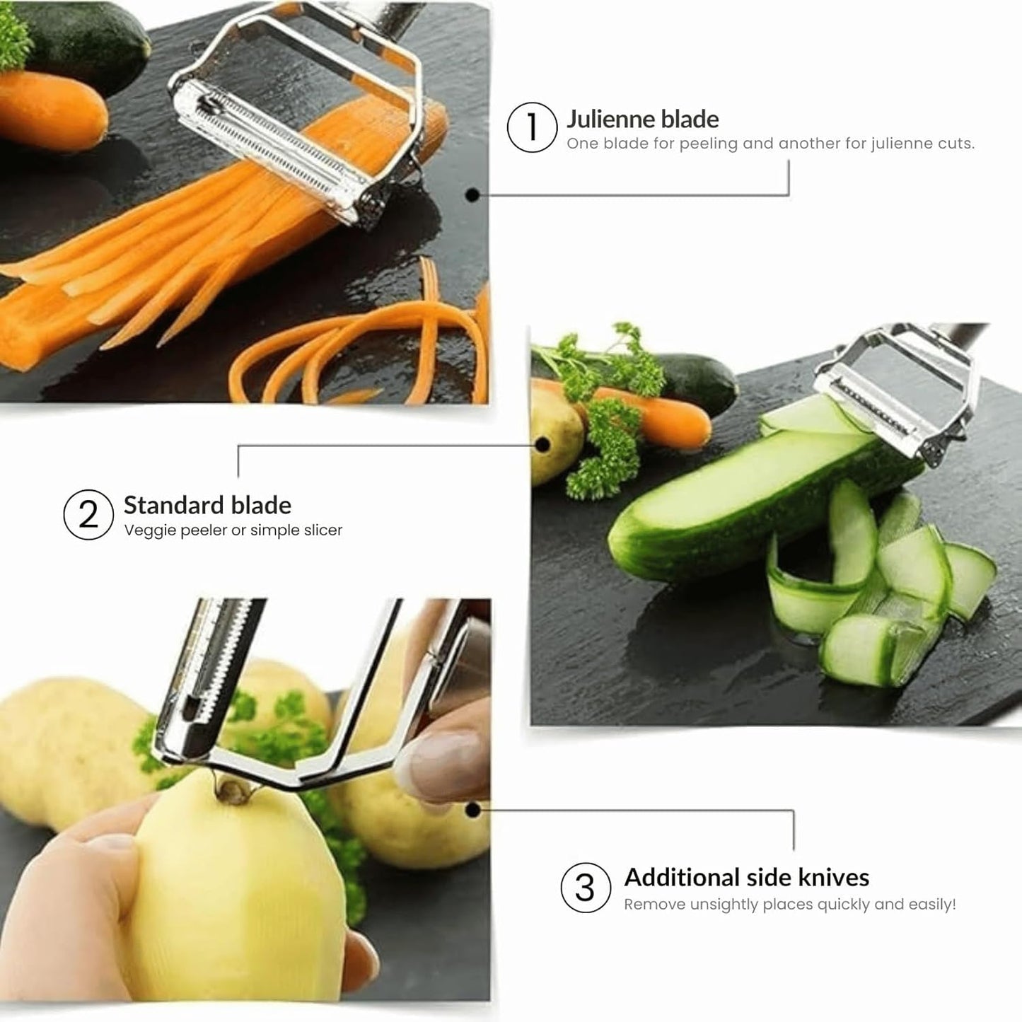 🥕 SliceMaster™-2-in-1 Fruit & Vegetable Peeler | FLAT 45% OFF 🔥