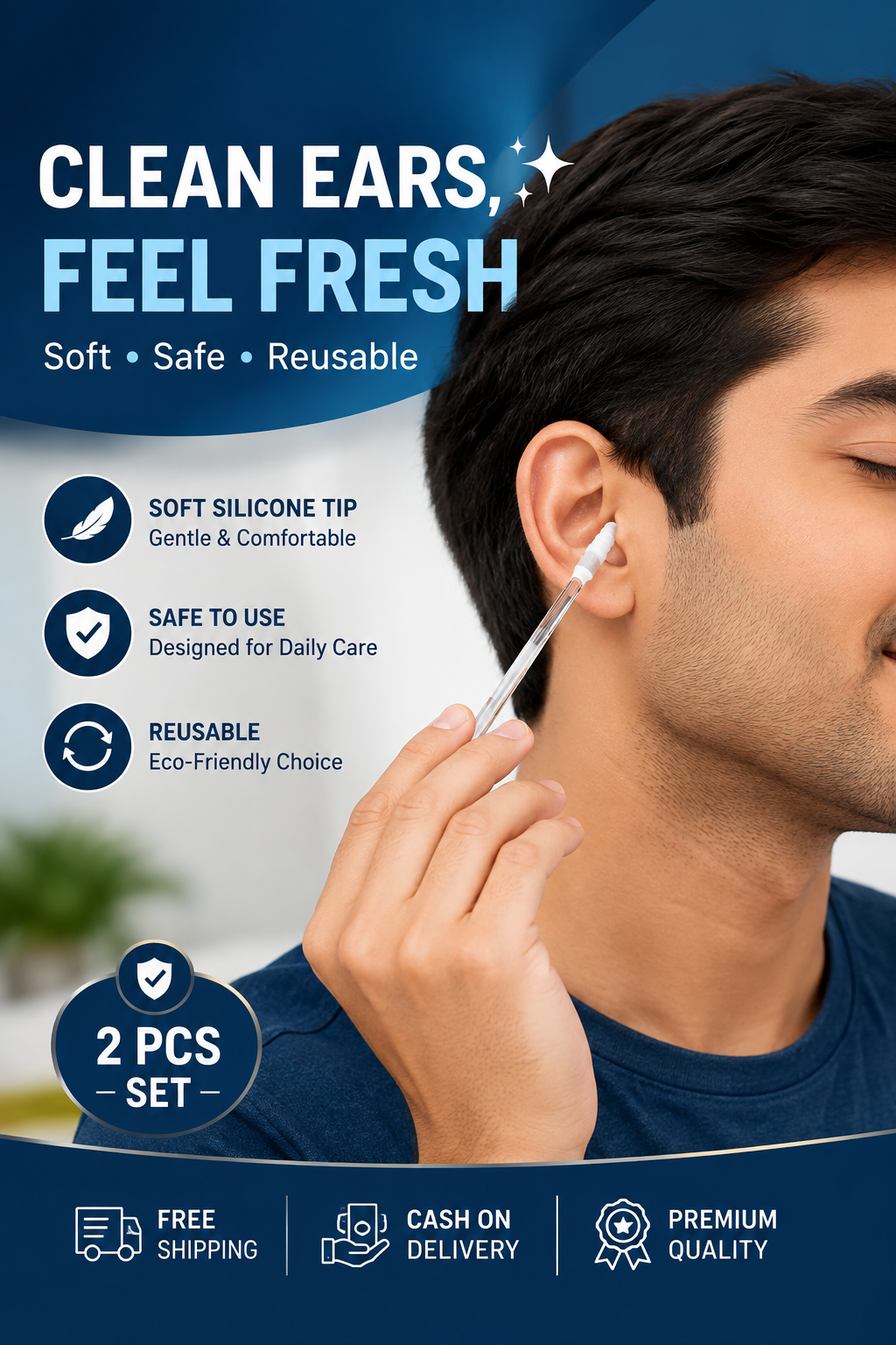 🔥 CleanEar Pro™ Reusable Ear Cleaner🔥 24pcs (Pack of 1) FLAT 45% OFF