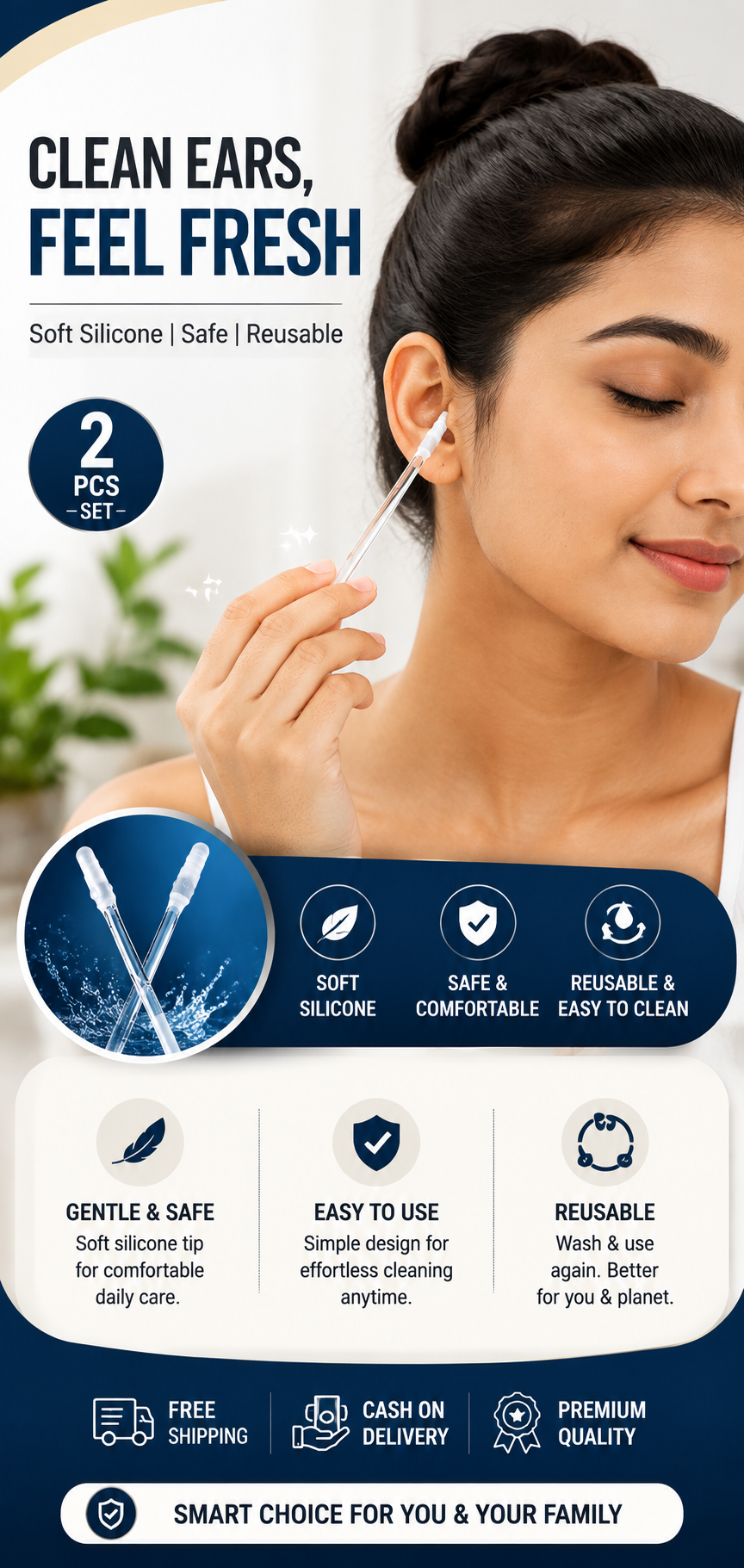 🔥 CleanEar Pro™ Reusable Ear Cleaner🔥 24pcs (Pack of 1) FLAT 45% OFF