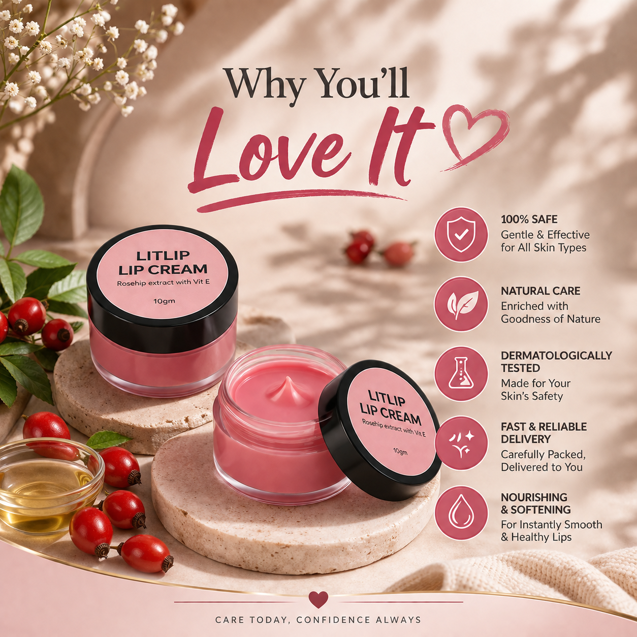 💋 PinkAura™ Lip Brightening Cream 💎| (Pack Of 2) 🔥