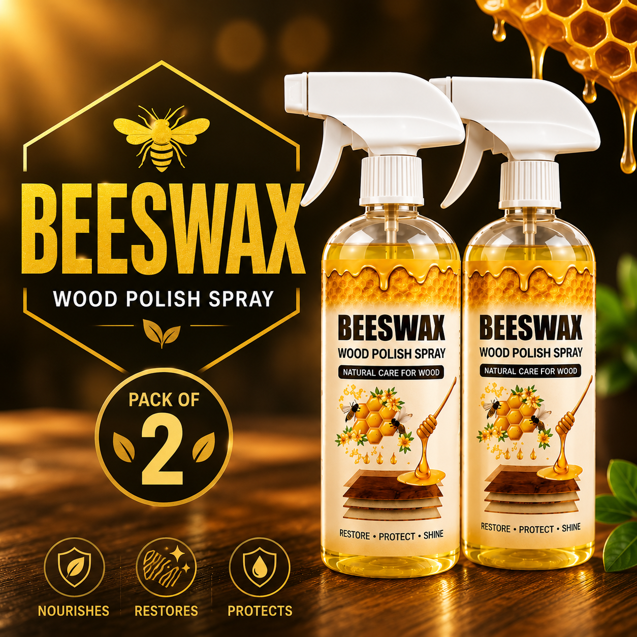 🏡 WoodShine Pro™ - Instant Shine Furniture Polish | FLAT 45% OFF 🔥
