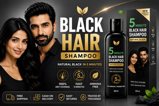 💚 Quick Hairshine Black™ - Premium Hair Color Shampoo | (Pack Of 2) 🔥