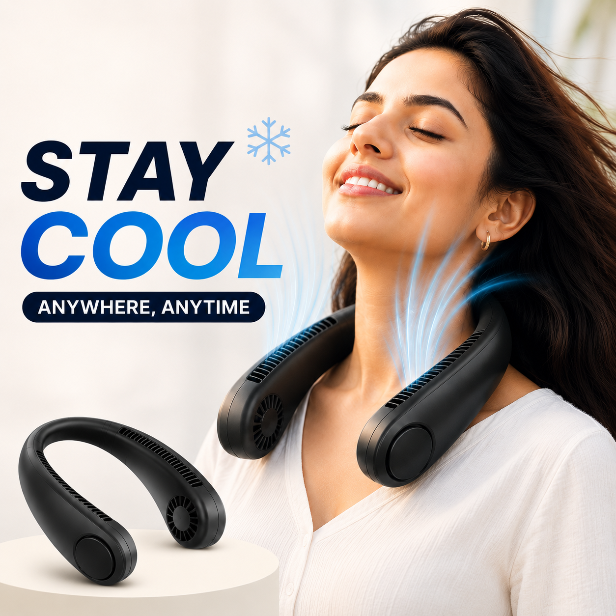 ❄️ Neck Fan -CoolNest™ Stay Cool. Stay Comfortable | FLAT 45% OFF 🔥